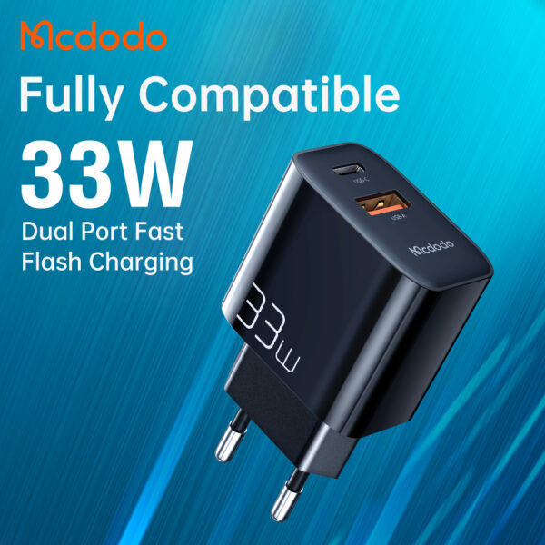 Լիցքավորիչ 33W 1C+1A Fast Charger CH-0921