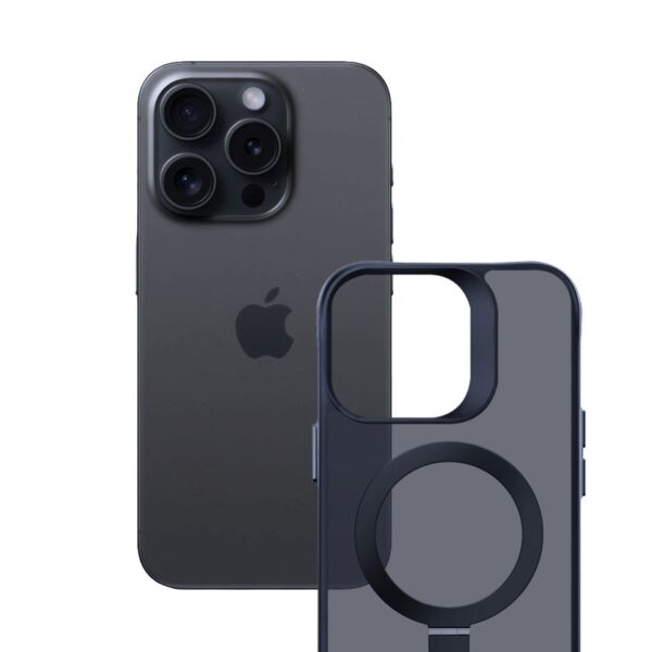 Պատյան Apple iPhone 16 pro - 3mk Smoke Case Mag&Stand - Image 2