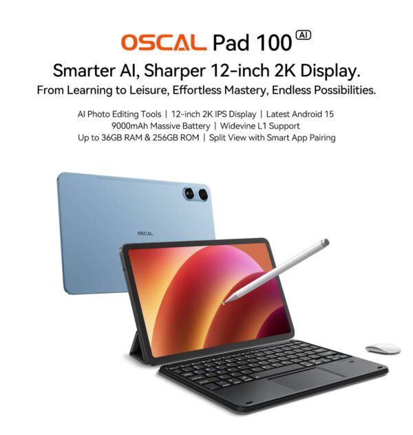 OSCAL Pad 100 4G 12+256GB 11.97" Blue - Image 5